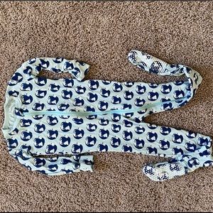 Kickee pants zippered footie Pjs